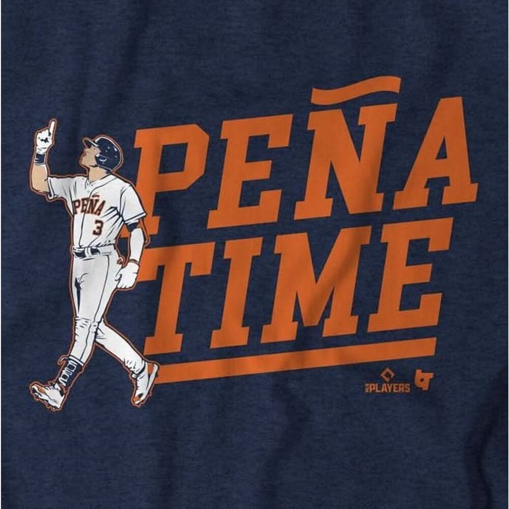 BreakingT Mens Jeremy Pena Time Short Sleeve Cotton T-Shirt in Navy 2XL MSRP $32